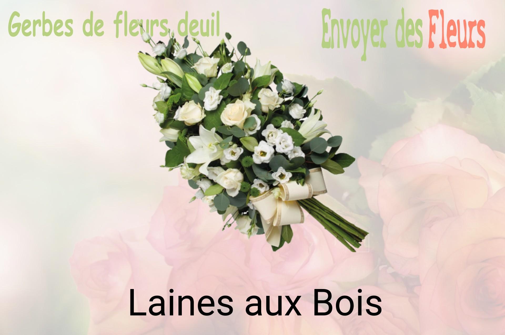 Gerbe de fleurs de deuil livrée à Laines-aux-Bois